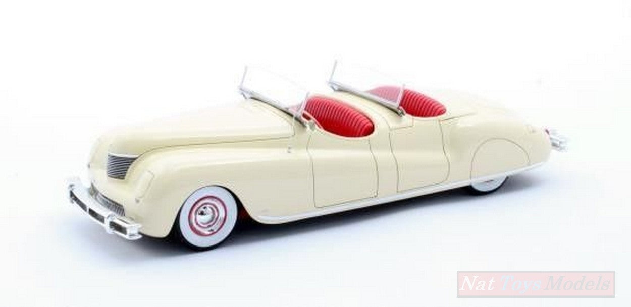 MODELLINO IN SCALA COMPATIBILE CON CHRYSLER NEWPORT DUAL COWL PHAETON LEBARON CREAM 1:43 MATRIX SCALE MODELS MX20303-021