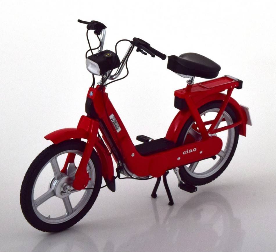 MODELLINO IN SCALA COMPATIBILE CON CIAO PIAGGIO RED 1:10 KK SCALE 50CC10031