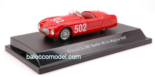 SCALE MODEL COMPATIBLE WITH CISITALIA 202 N.502 MM 1947 1:43 STARLINE STR51823