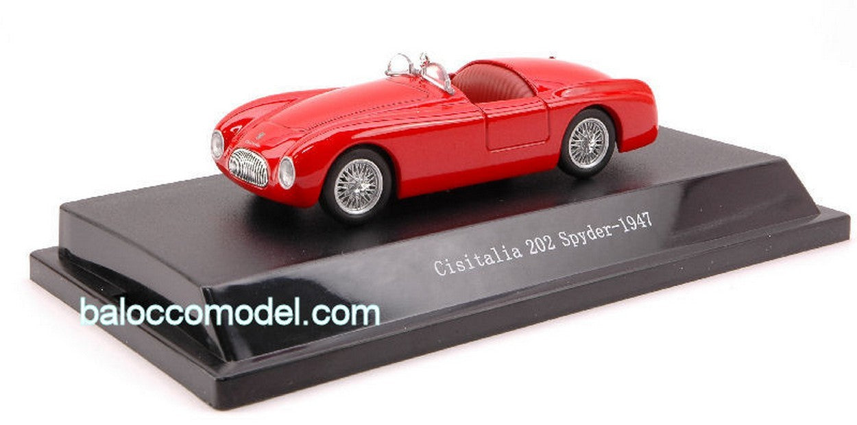 SCALE MODEL COMPATIBLE WITH CISITALIA 202 SPYDER 1947 RED 1:43 STARLINE STR51820