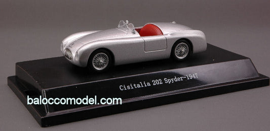 MODELE REDUIT COMPATIBLE AVEC CISITALIA 202 SPYDER 1947 ARGENT 1:43 STARLINE STR51821