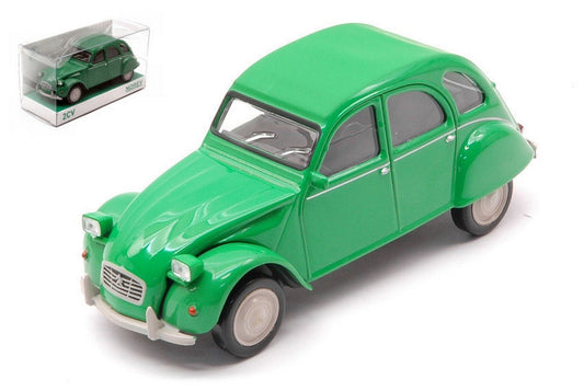 SCALE MODEL COMPATIBLE WITH CITROEN 2 CV 6 CLUB 1979 BAMBOO GREEN 1:43 NOREV NV150510