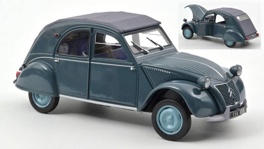 MODELE REDUIT COMPATIBLE AVEC CITROEN 2 CV AZL 1959 GLACIER BLEU 1:18 NOREV NV181485