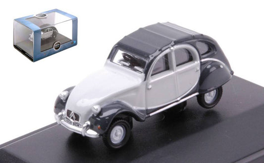 MODELE REDUIT COMPATIBLE AVEC CITROEN 2 CV CHARLESTON GRIS CLAIR/GRIS 1:76 OXFORD OXF76CT006