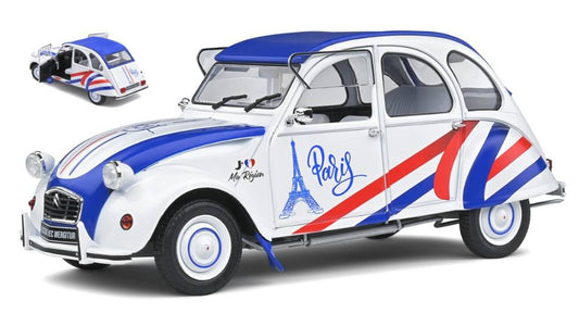 MODELE REDUIT COMPATIBLE AVEC CITROEN 2CV 6 1982 REGION PARIS 1:18 SOLID SL1805018