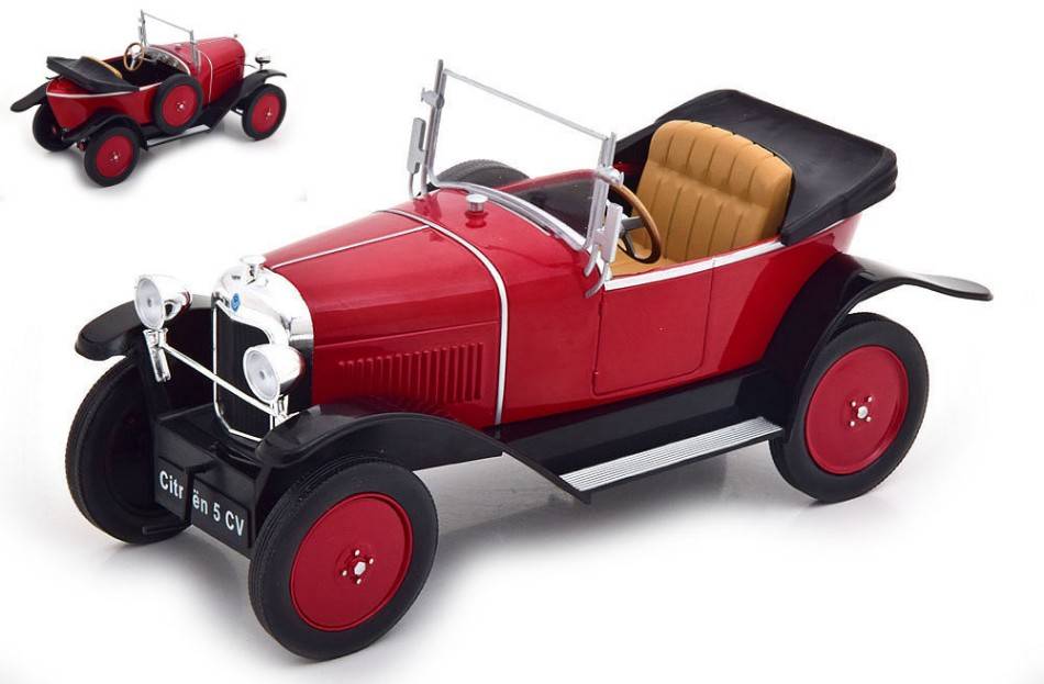 SCALE MODEL COMPATIBLE WITH CITROEN 5 CV DARK RED 1:18 MODELCARGROUP MCG18286
