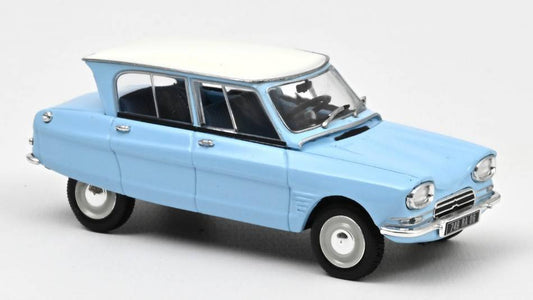 SCALE MODEL COMPATIBLE WITH CITROEN AMI 6 1966 MONTE CARLO BLUE 1:43 NOREV NV153523