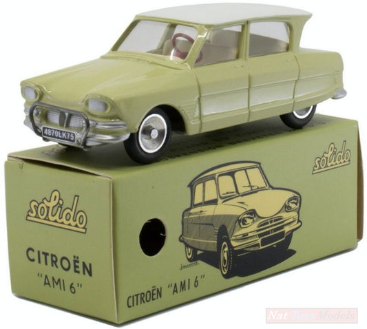 SCALE MODEL COMPATIBLE WITH CITROEN AMI 6 BERLINE CERT CLAIR CLUB SOLID 1:43 SOLID SL1001141