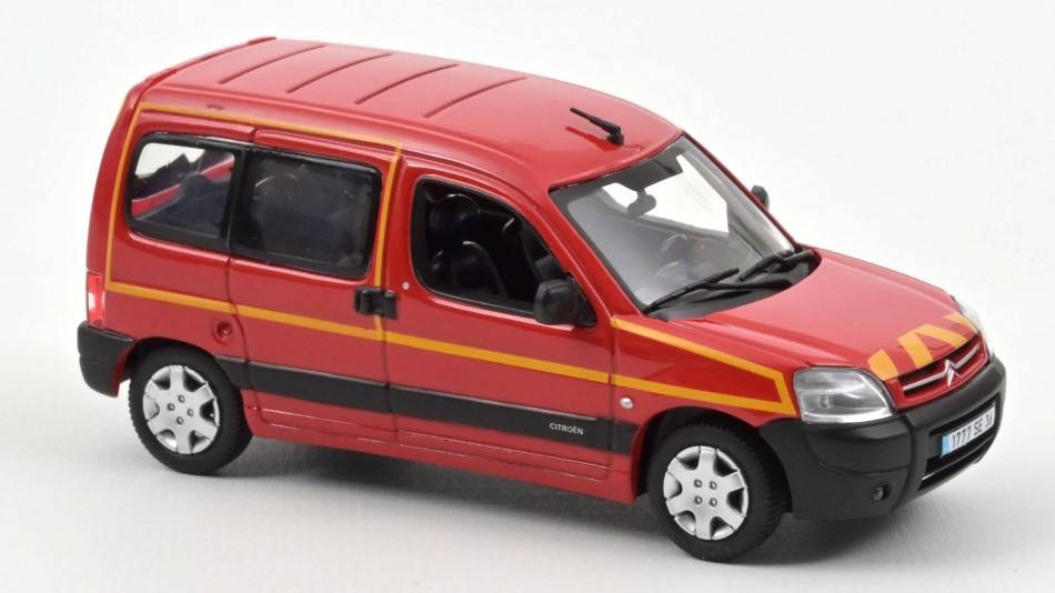 SCALE MODEL COMPATIBLE WITH CITROEN BERLINGO 2004 "POMPIERS" 1:43 NOREV NV155721