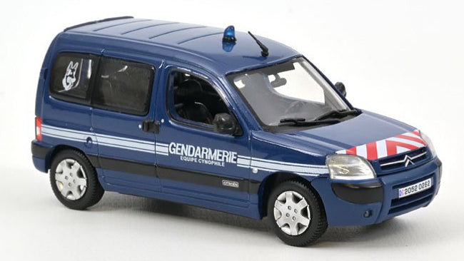 SCALE MODEL COMPATIBLE WITH CITROEN BERLINGO 2005 GENDARMERIE EQUIPE CYNOPHILE 1:43 NOREV NV155713