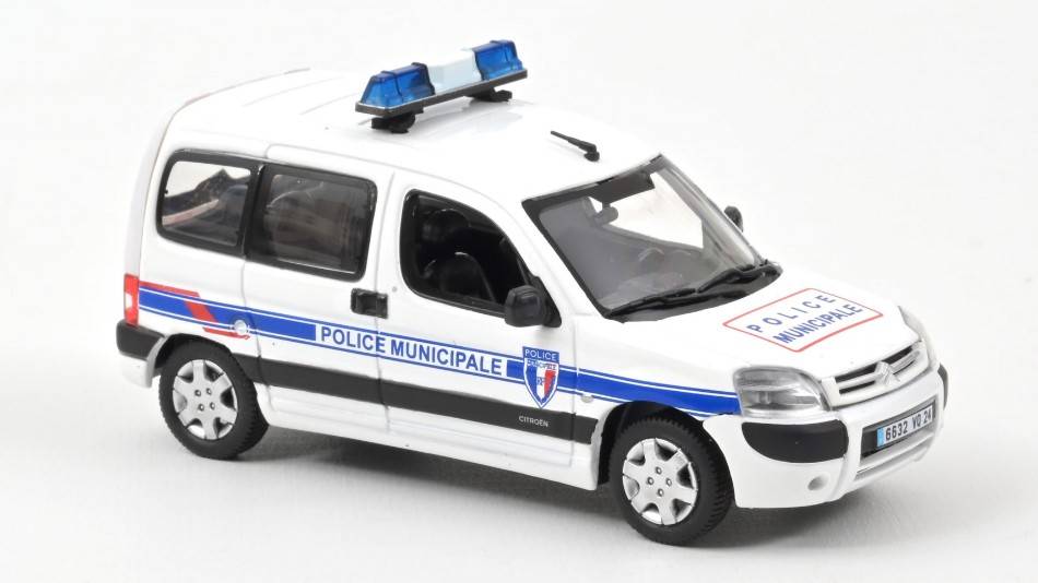 SCALE MODEL COMPATIBLE WITH CITROEN BERLINGO 2007 "POLICE NATIONALE" 1:43 NOREV NV155726