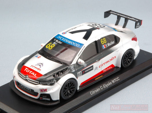 SCALE MODEL COMPATIBLE WITH CITROEN C-ELYSEE N.68 WTCC 2015 Y.MULLER 1:43 NOREV NV155172