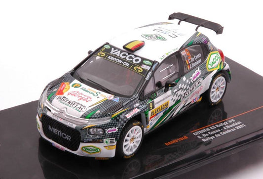 MODELE REDUIT COMPATIBLE AVEC CITROEN C3 RALLY2 N.9 RALLY DU CONDROZ-HUY 2021 DE CECCO/HUMBLET 1:43 IXO MODEL RAM818LQ