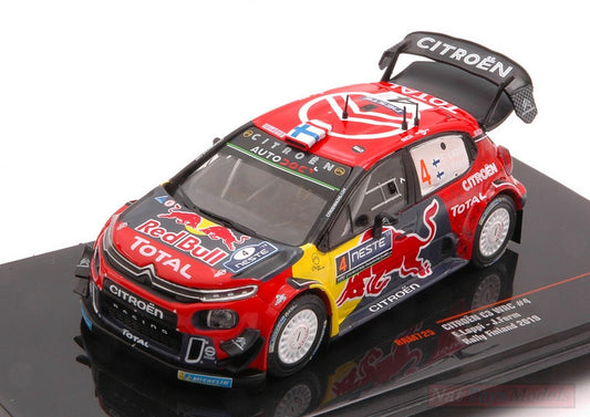 SCALE MODEL COMPATIBLE WITH CITROEN C3 WRC N.4 RALLY FINLAND 2019 LAPPI-FERM 1:43 IXO MODEL RAM725