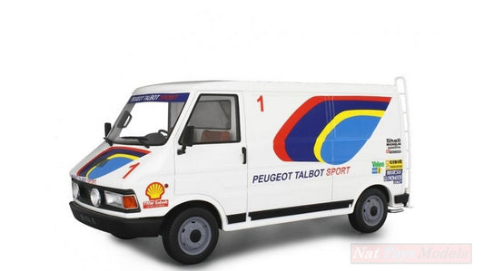 MODELLINO IN SCALA COMPATIBILE CON CITROEN C35 ASSISTENZA PEUGEOT TALBOT SPORT 1986 1:18 LAUDO RACING LM107B4