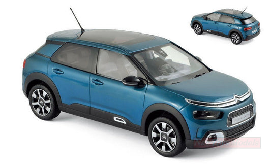 SCALE MODEL COMPATIBLE WITH CITROEN C4 CACTUS 2018 BLUE 1:18 NOREV NV181660