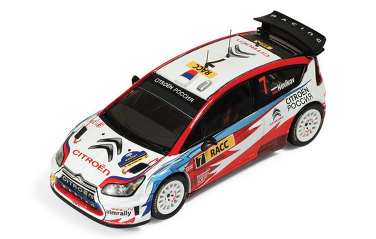 SCALE MODEL COMPATIBLE WITH CITROEN C4 N.7 CATALUNJA 2009 1:43 IXO RAM400
