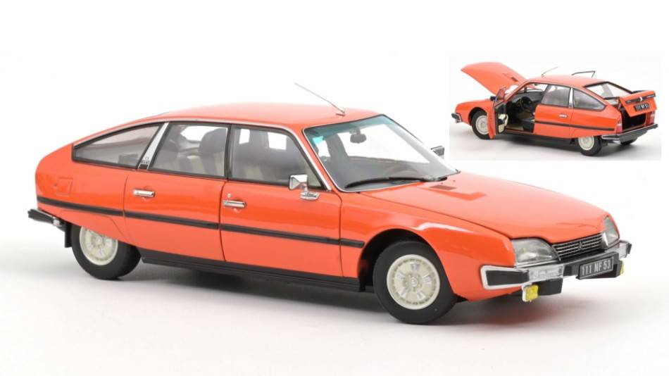 SCALE MODEL COMPATIBLE WITH CITROEN CX 2400 GTI 1977 MANDARINE 1:18 NOREV NV181524