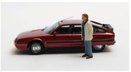 MODELLINO IN SCALA COMPATIBILE CON CITROEN CX GTI TURBO II + FIG.TATORT-HORST SCHIMANSKI TV SERIES 1:43 MATRIX MX40304-112