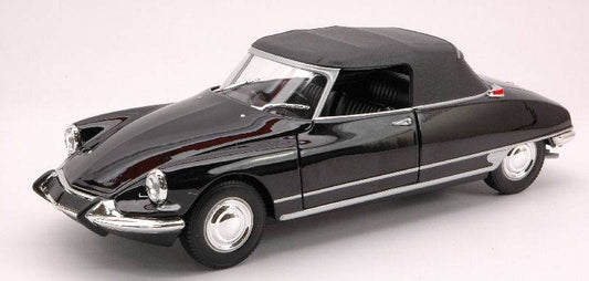 SCALE MODEL COMPATIBLE WITH CITROEN DS 19 1956 SOFT TOP BLACK 1:24 WELLY WE2408