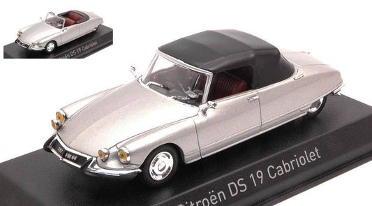 MODELLINO IN SCALA COMPATIBILE CON CITROEN DS 19 CABRIOLET 1965 PEARL GREY 1:43 NOREV NV157084