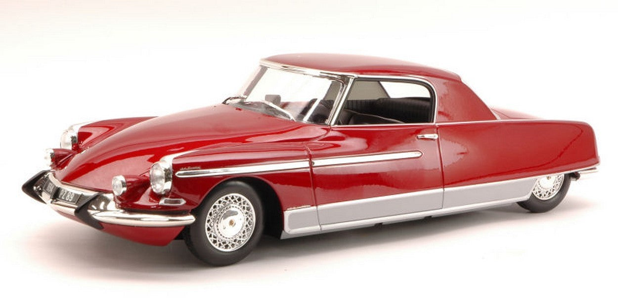 MODELLINO IN SCALA COMPATIBILE CON CITROEN DS 19 CHAPRON LE DANDY 1967 RED METALLIC (LUCI FUNZIONANTI) 1:18 METAL MET18001B