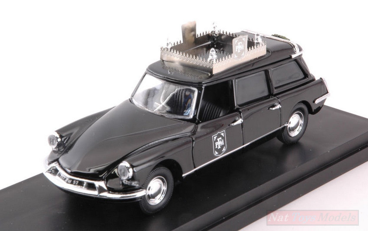 MODELLINO IN SCALA COMPATIBILE CON CITROEN DS 19 FUNERAL CAR 1:43 RIO RI4577