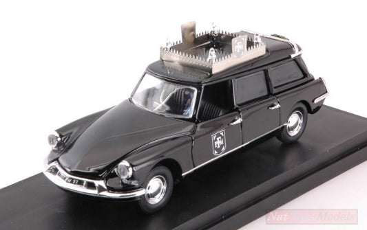 MODELE REDUIT COMPATIBLE AVEC CITROEN DS 19 VOITURE FUNÉRAIRE 1:43 RIO RI4577