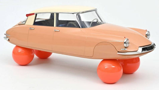 SCALE MODEL COMPATIBLE WITH CITROEN DS 19 SUR BALLONS 1959 ECAILLE BLONDE 1:12 NOREV NV121567