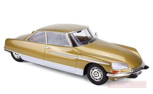 MODELLINO IN SCALA COMPATIBILE CON CITROEN DS 21 CHAPRON LE LEMAN 1968 CHAMPAGNE LIGHT ON 1:18  NOREV MET18004B
