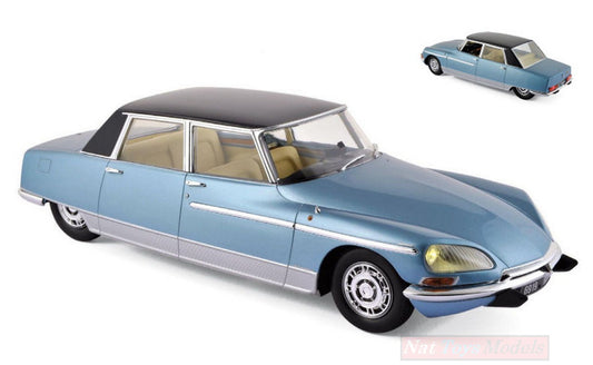 MODELLINO IN SCALA COMPATIBILE CON CITROEN DS 21 CHAPRON LORRAINE 1969 BICOLORE (LUCI FUNZ.) 1:18 METAL MET18003B