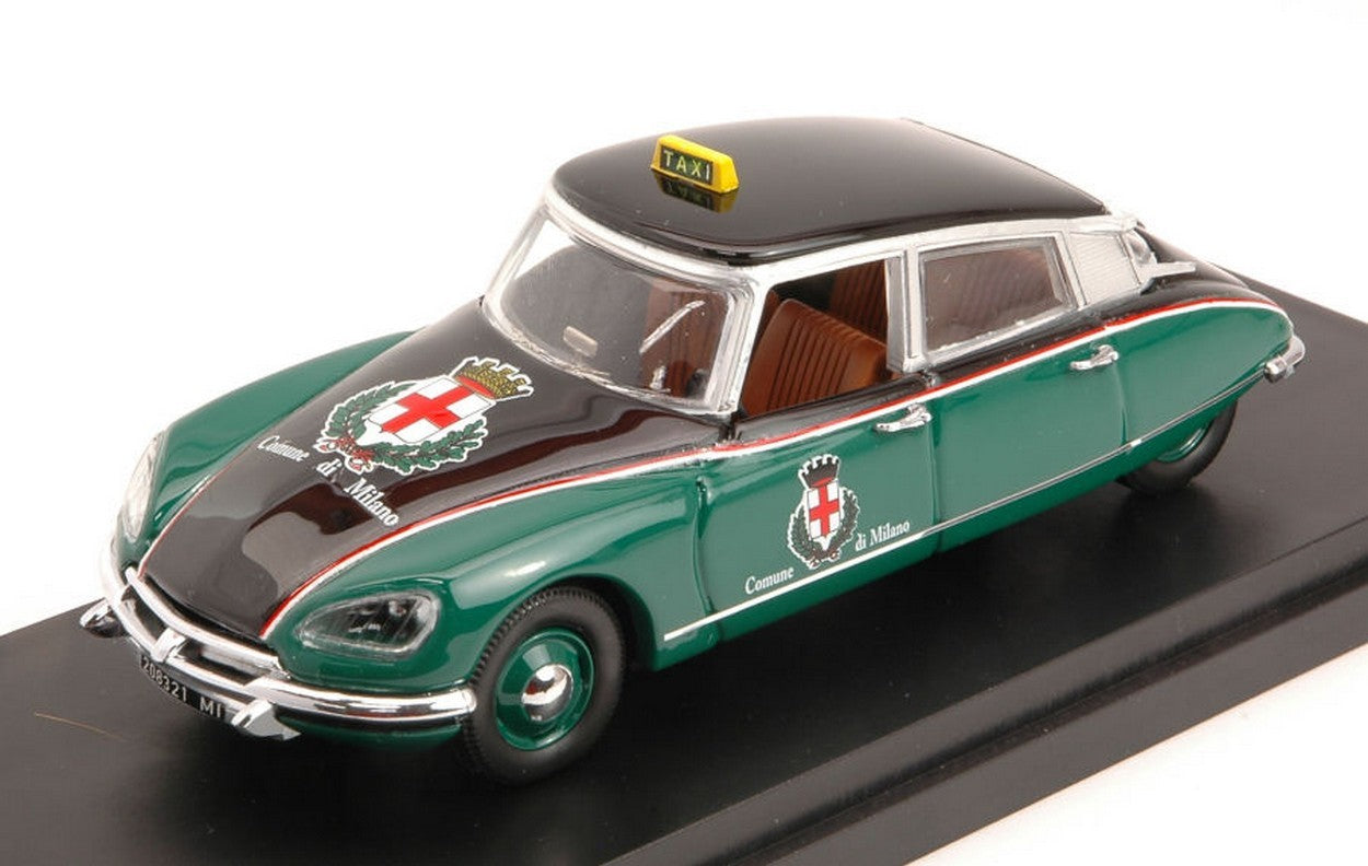 SCALE MODEL COMPATIBLE WITH CITROEN DS 21 PALLAS TAXI MILAN 1970 1:43 RIO RI4506