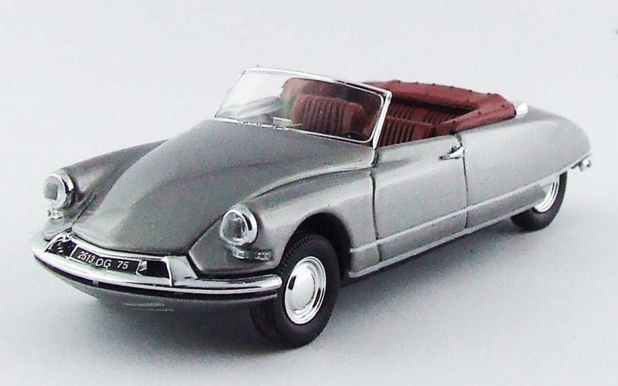 MODELLINO IN SCALA COMPATIBILE CON CITROEN DS CABRIO 1961 SILVER 1:43 RIO RI4481