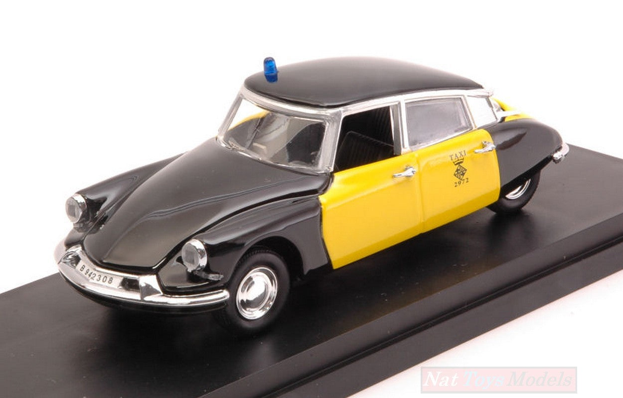 SCALE MODEL COMPATIBLE WITH CITROEN DS19 TAXI BARCELONA 1969 1:43 RIO RI4394