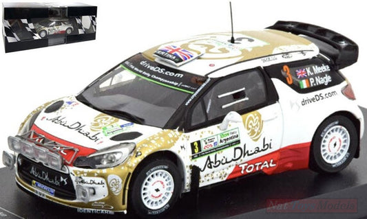 MODELLINO IN SCALA COMPATIBILE CON CITROEN DS3 WRC N.3 ARGENTINA MEEKE-NAGLE 1:43 EDITORIA RD16