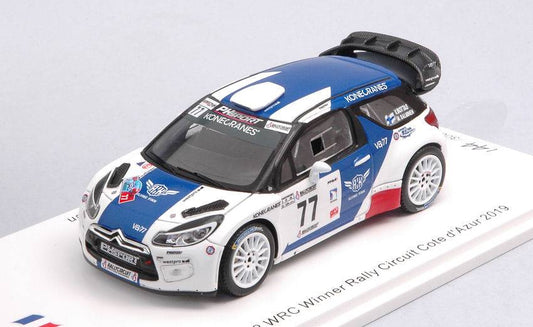 SCALE MODEL COMPATIBLE WITH CITROEN DS3 WRC N.77 R.COTE D'AZUR 2019 V.BOTTAS-M.SALMINEM 1:43 SPARK MODEL SF170