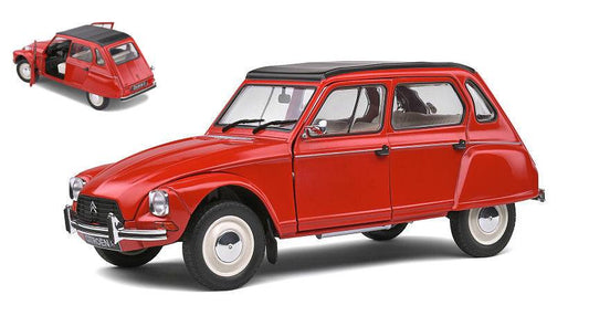 MODELE REDUIT COMPATIBLE AVEC CITROEN DYANE 6 1968 ROUGE CORSAIRE 1:18 SOLID SL1800307