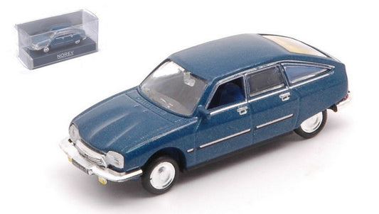 MODELLINO IN SCALA COMPATIBILE CON CITROEN GS PALLAS 1977 GENTIANE BLUE METALLIC 1:87 NOREV NV158220