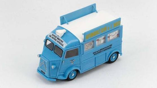 MODELLINO IN SCALA COMPATIBILE CON CITROEN HY AUTOMOBILE CLUB DE L'OUEST 1958 LIGHT BLUE/WHITE 1:43 SPARK MODEL S8870