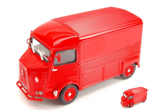 SCALE MODEL COMPATIBLE WITH CITROEN HY TYPE 1962 RED 1:24 WELLY WE4019R