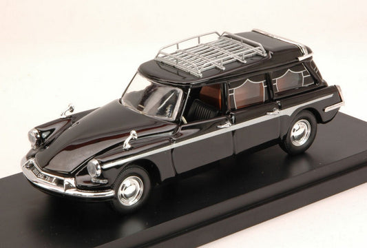 MODELLINO IN SCALA COMPATIBILE CON CITROEN ID BREAK CARRO FUNEBRE 1960 + CASSA/COFFIN 1:43 RIO RI4467