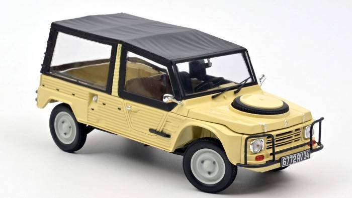 MODELLINO IN SCALA COMPATIBILE CON CITROEN MEHARI 4x4 1979 BEIGE 1:18 NOREV NV181527
