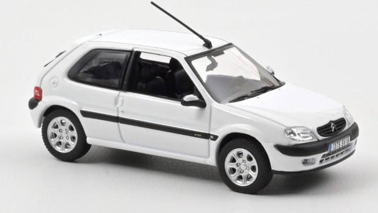 MODELLINO IN SCALA COMPATIBILE CON CITROEN SAXO VTS 2000 WHITE 1:43 NOREV NV155159