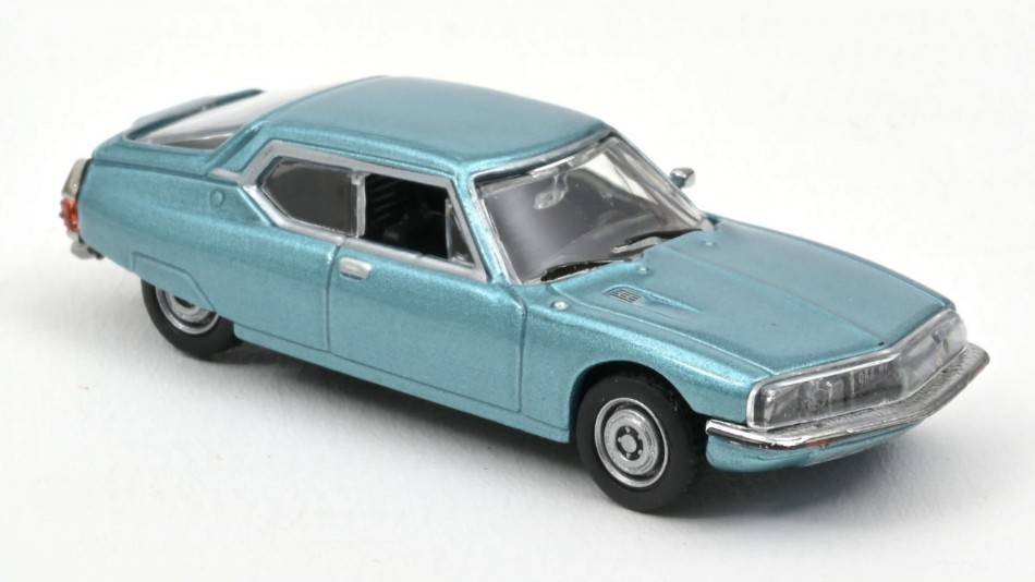 MODELLINO IN SCALA COMPATIBILE CON CITROEN SM 1972 BLUE METALLIC 1:87 NOREV NV158513