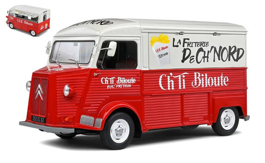MODELE REDUIT COMPATIBLE AVEC CITROEN TYPE HY FRITERIE CH'TI BILOUTE 1969 1:18 SOLID SL1804817
