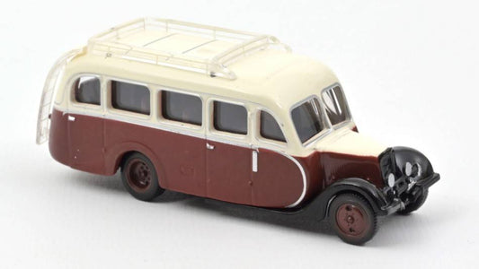 MODELLINO IN SCALA COMPATIBILE CON CITROEN U23 AUTOCAR 1947 BROWN & CREAM 1:87 NOREV NV159923