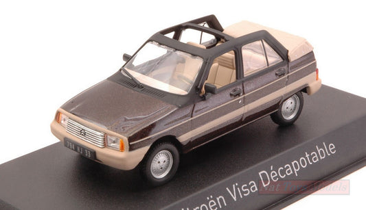 MODELE REDUIT COMPATIBLE AVEC CITROEN VISA DECAPOTABLE 1984 VISON BRUN 1:43 NOREV NV150943