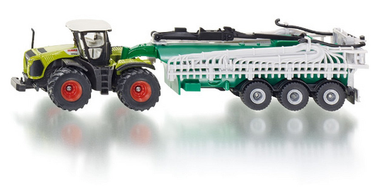 MODELLINO IN SCALA COMPATIBILE CON CLAAS XERION C/BOTTE DEL MERDONE 1:87 SIKU SK1827