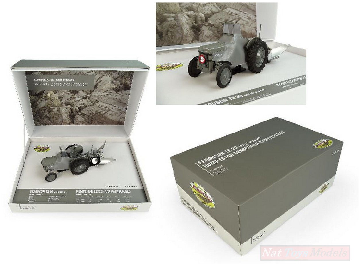MODELLINO IN SCALA COMPATIBILE CON COFANETTO FERGUSON TEA 20 + ARATRO 1:32 UNIVERSAL HOBBIES UH5364