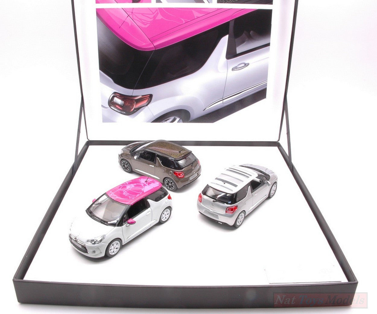 SCALE MODEL COMPATIBLE WITH COFFRET 3 CITROEN DS3 2012 ED.LIMIT.PCS 700 1:43 NOREV NV155286